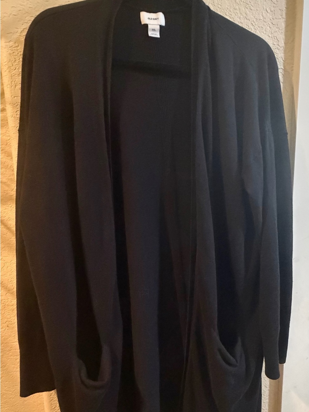 Old Navy Black Open-Front Knit Cardigan
